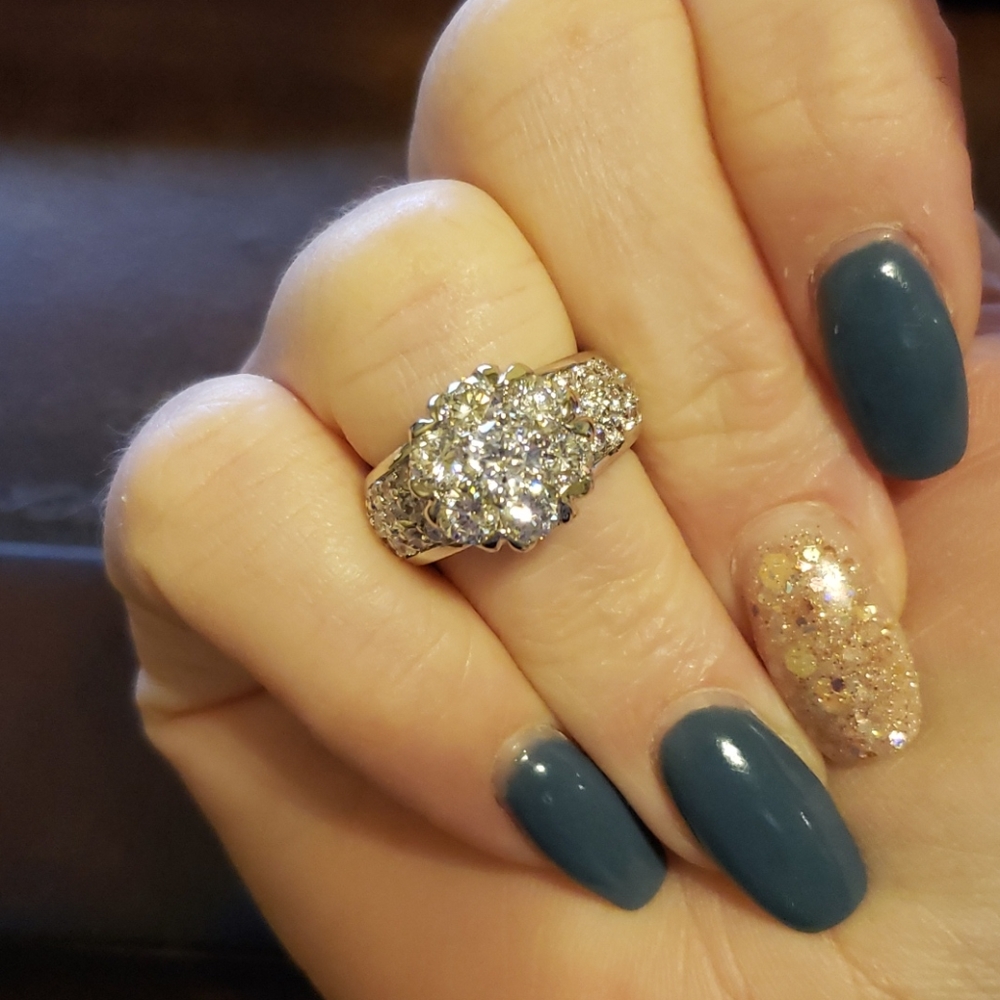 RSC CZ Flower Ring - Size 6